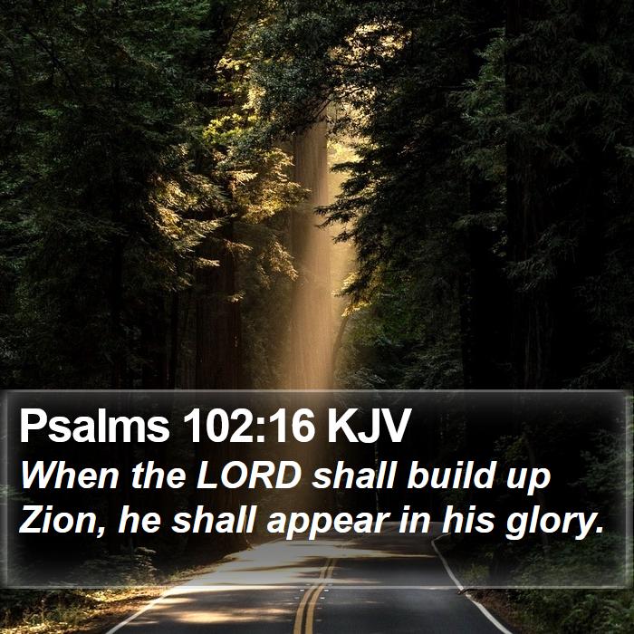 Psalms 102:16 KJV Bible Study