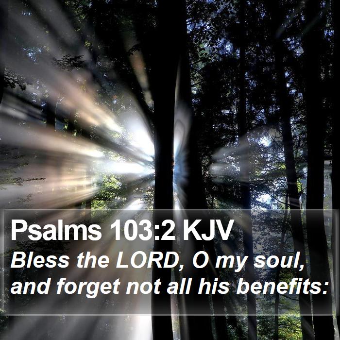 Psalms 103:2 KJV Bible Study