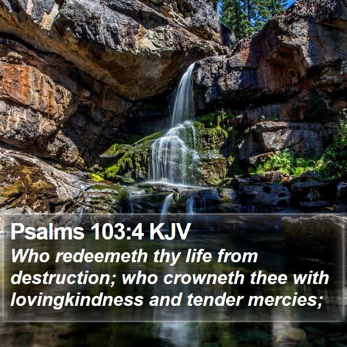 Psalms 103:4 KJV Bible Study