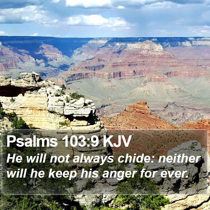 Psalms 103:9 KJV Bible Study