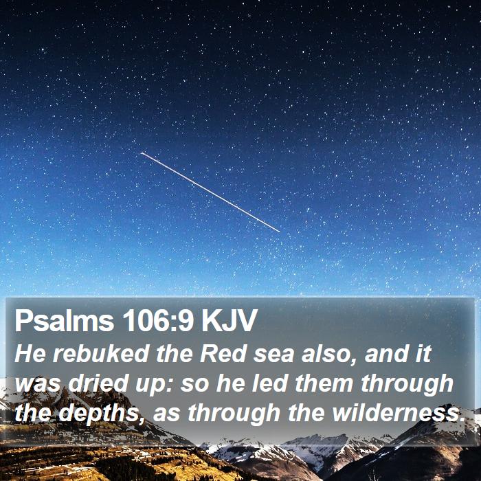 Psalms 106:9 KJV Bible Study