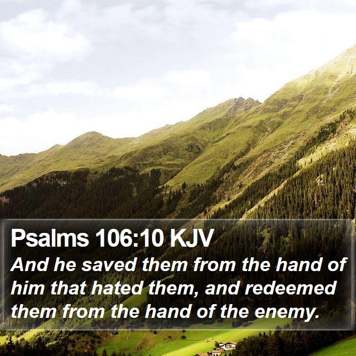 Psalms 106:10 KJV Bible Study