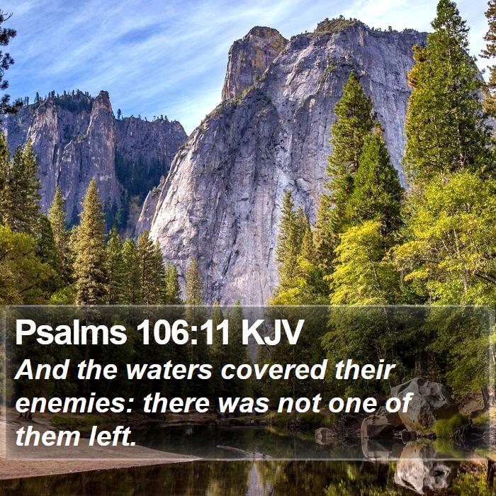 Psalms 106:11 KJV Bible Study