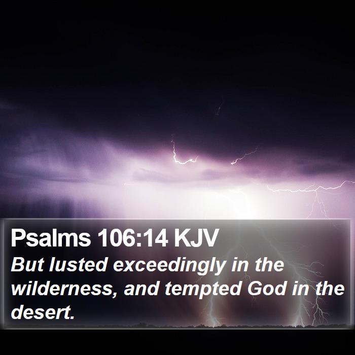 Psalms 106:14 KJV Bible Study