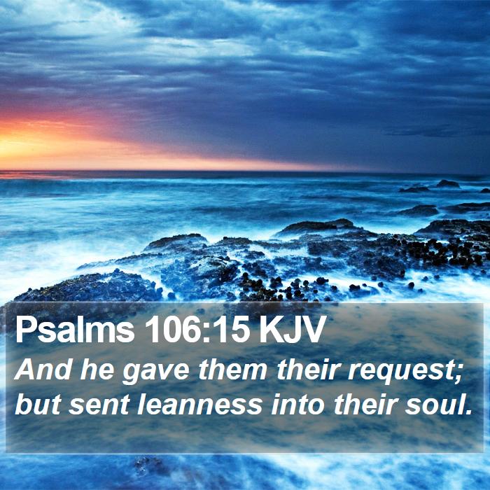 Psalms 106:15 KJV Bible Study