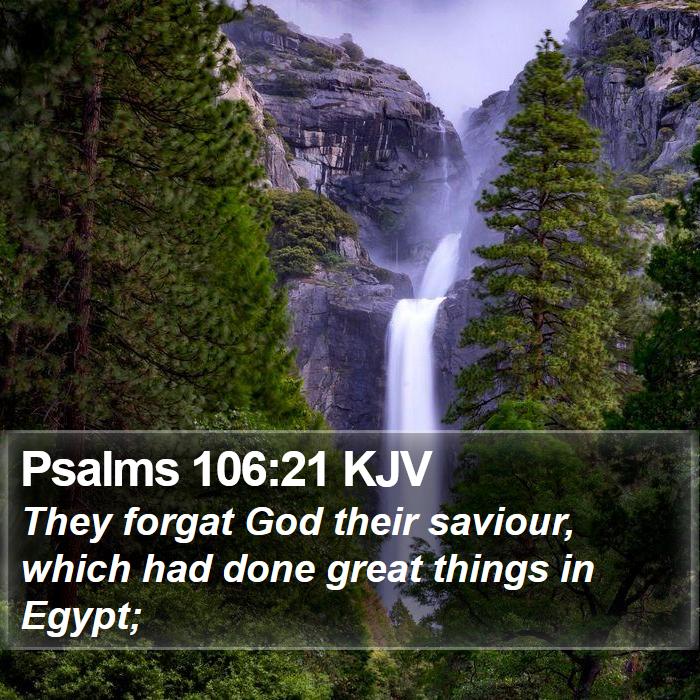 Psalms 106:21 KJV Bible Study