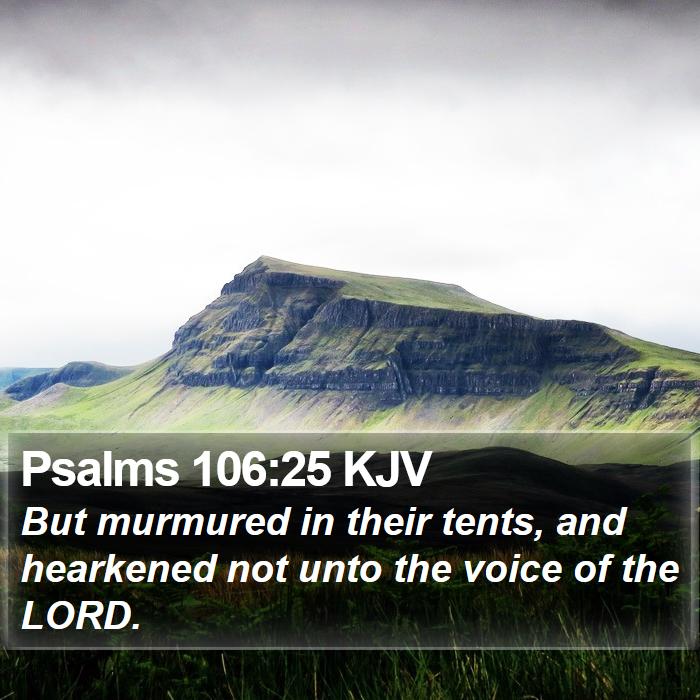 Psalms 106:25 KJV Bible Study