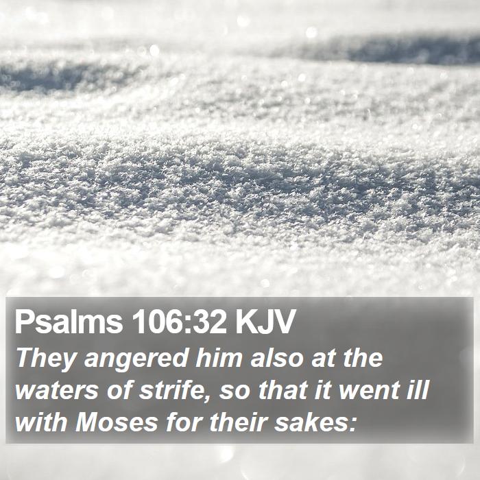 Psalms 106:32 KJV Bible Study