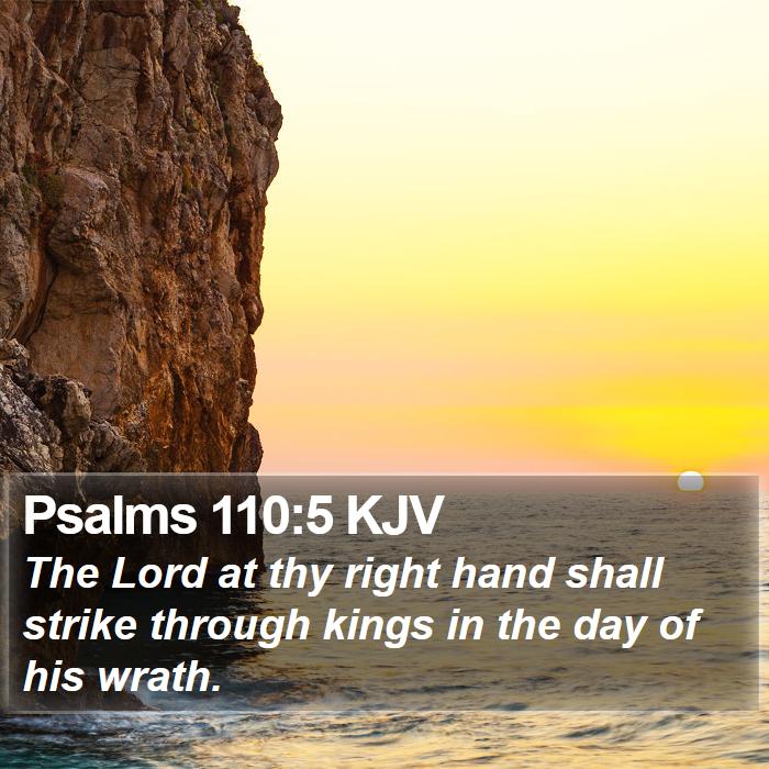 Psalms 110:5 KJV Bible Study