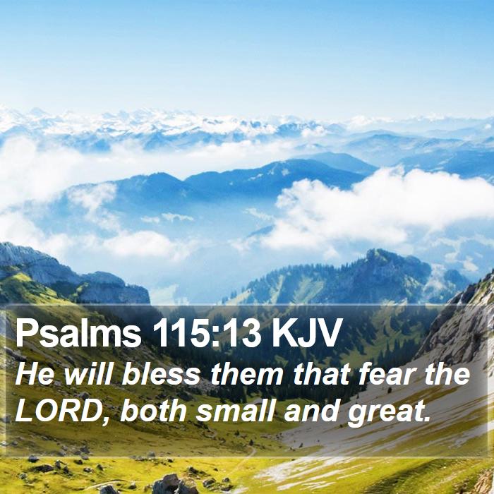 Psalms 115:13 KJV Bible Study