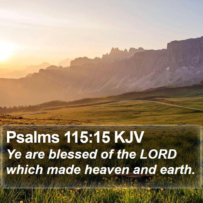 Psalms 115:15 KJV Bible Study