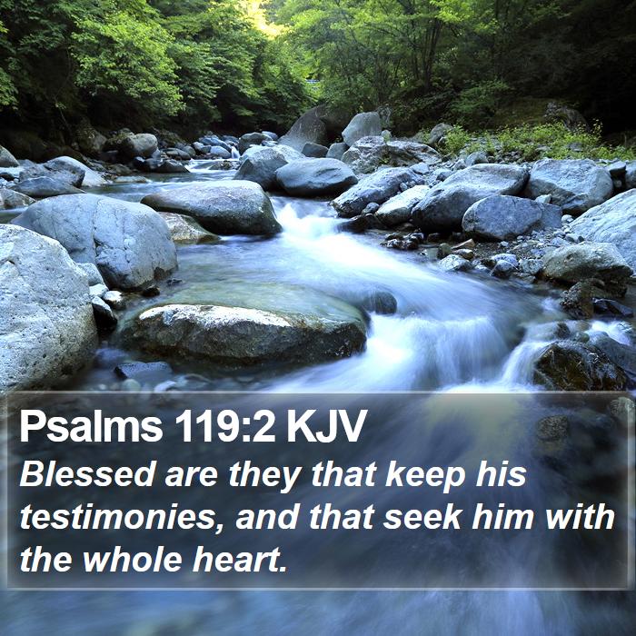 Psalms 119:2 KJV Bible Study