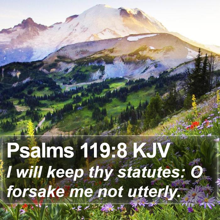 Psalms 119:8 KJV Bible Study