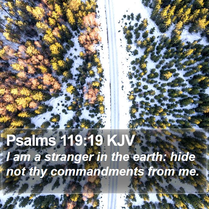 Psalms 119:19 KJV Bible Study