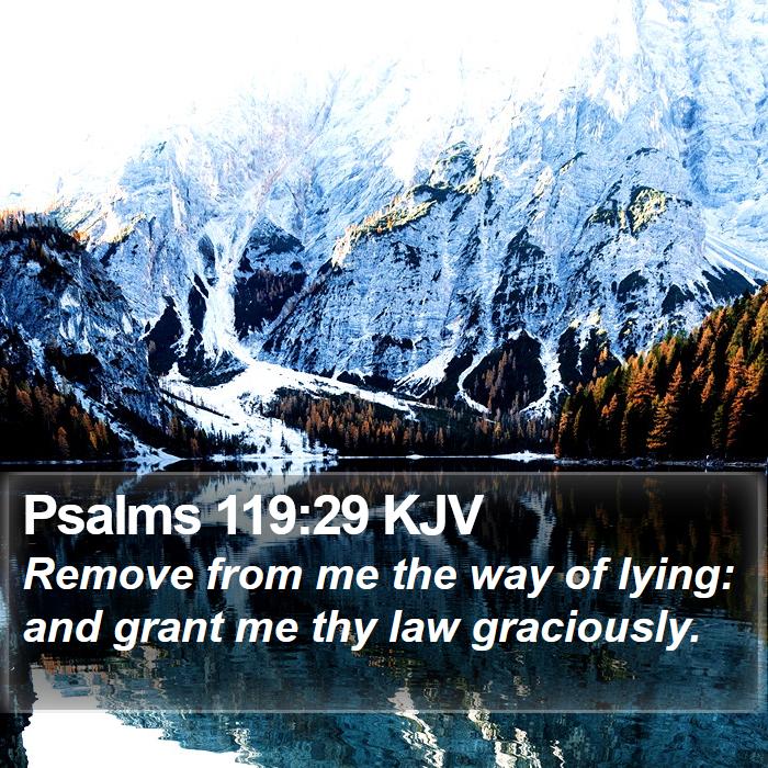 Psalms 119:29 KJV Bible Study