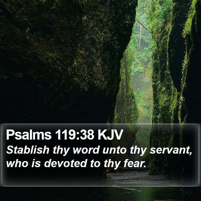 Psalms 119:38 KJV Bible Study