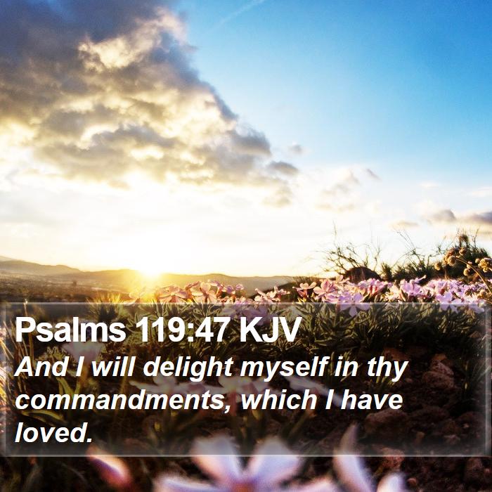 Psalms 119:47 KJV Bible Study