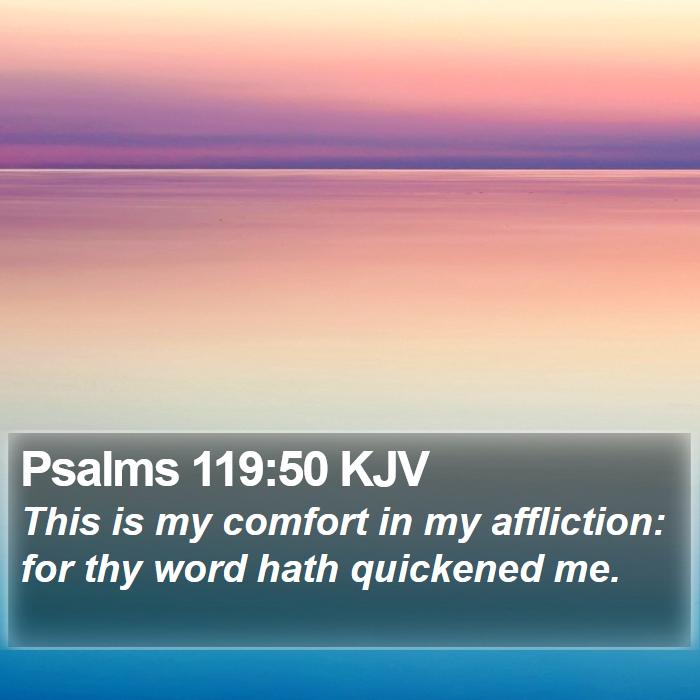 Psalms 119:50 KJV Bible Study