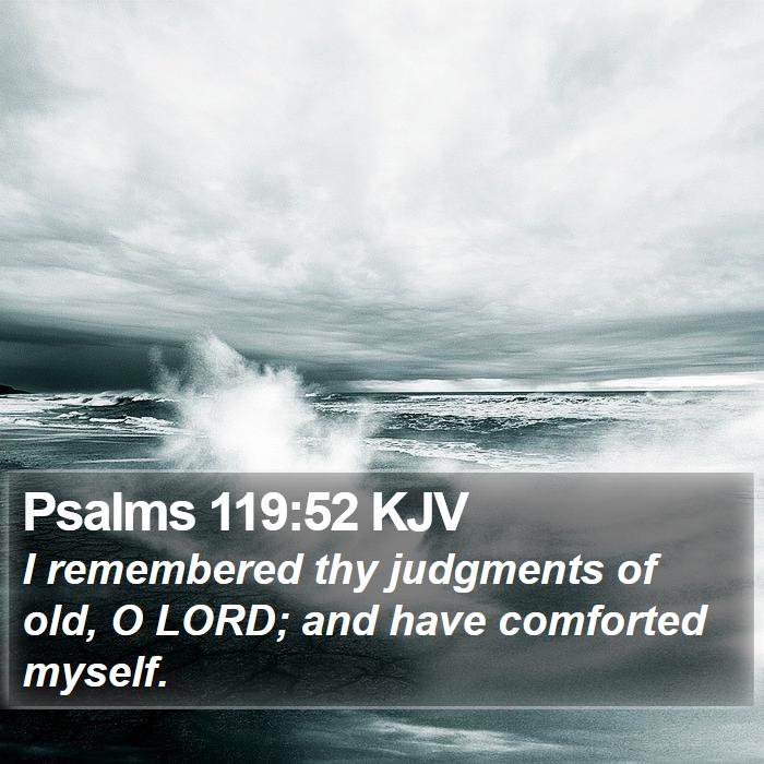 Psalms 119:52 KJV Bible Study