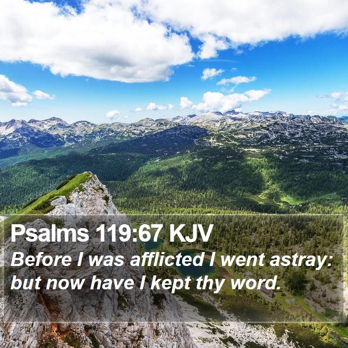 Psalms 119:67 KJV Bible Study