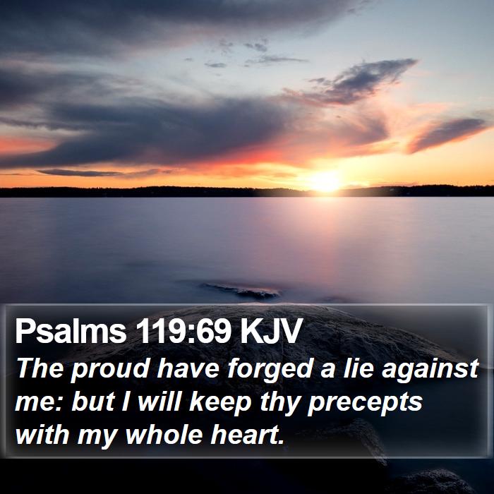 Psalms 119:69 KJV Bible Study