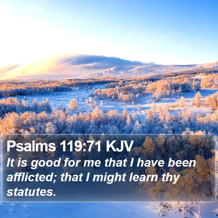 Psalms 119:71 KJV Bible Study