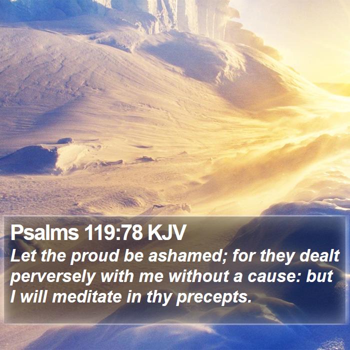 Psalms 119:78 KJV Bible Study