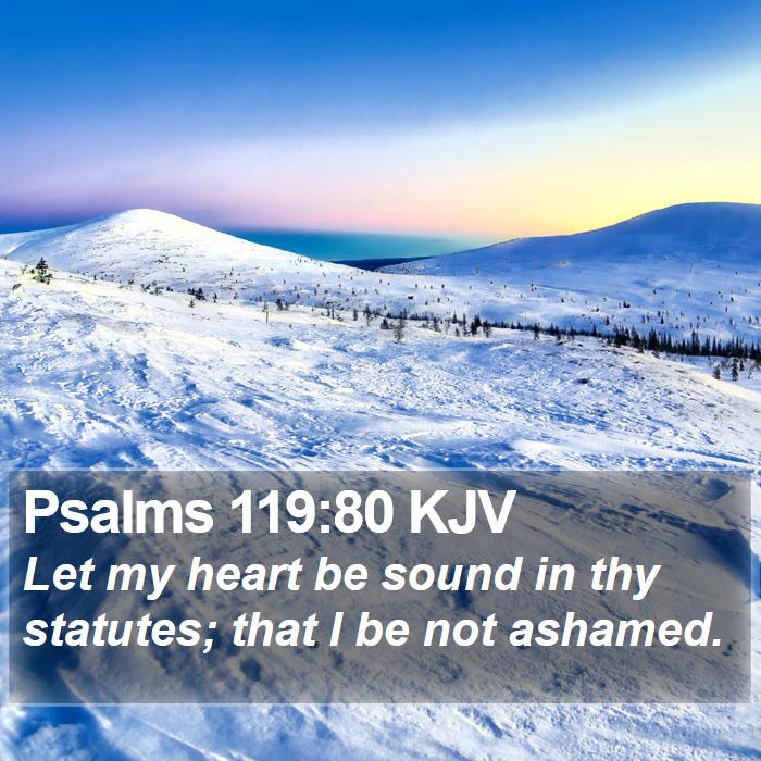 Psalms 119:80 KJV Bible Study