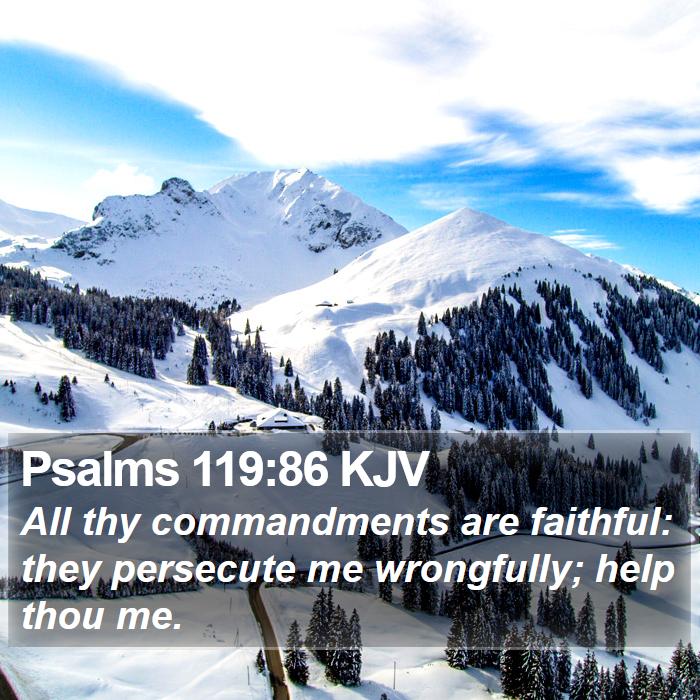 Psalms 119:86 KJV Bible Study