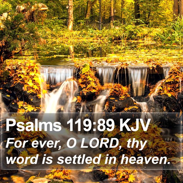 Psalms 119:89 KJV Bible Study