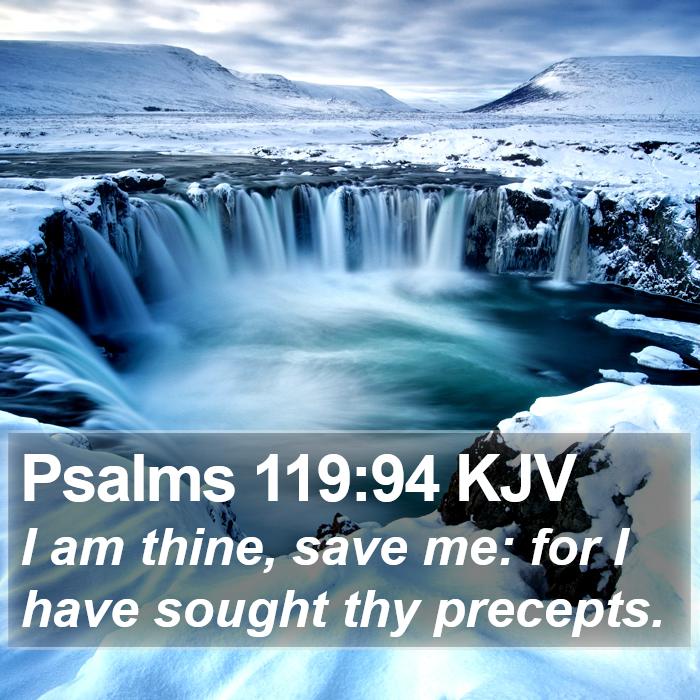 Psalms 119:94 KJV Bible Study