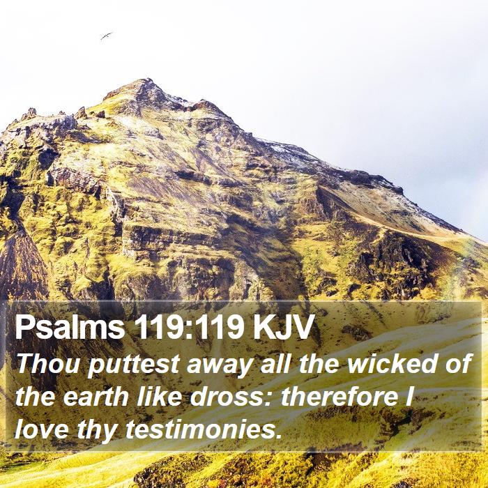 Psalms 119:119 KJV Bible Study