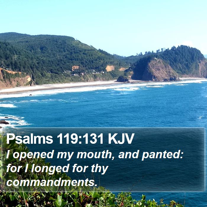 Psalms 119:131 KJV Bible Study