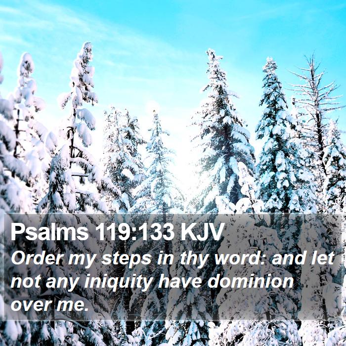 Psalms 119:133 KJV Bible Study