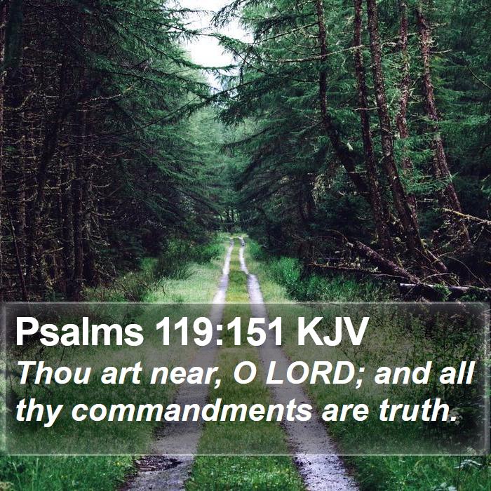 Psalms 119:151 KJV Bible Study