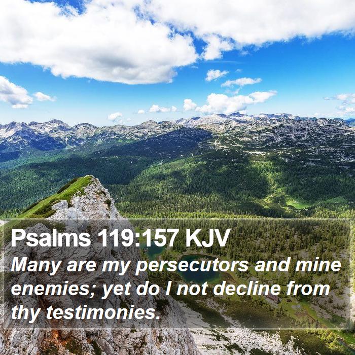 Psalms 119:157 KJV Bible Study