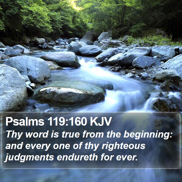 Psalms 119:160 KJV Bible Study