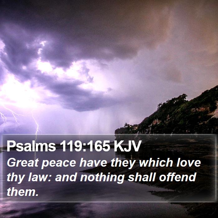 Psalms 119:165 KJV Bible Study