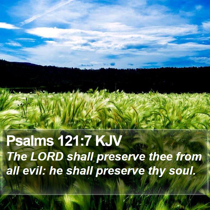 Psalms 121:7 KJV Bible Study