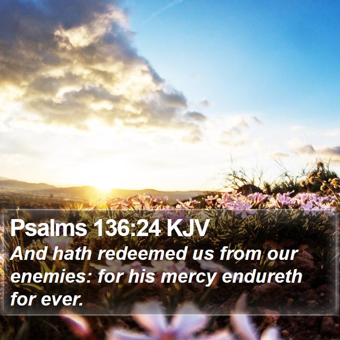 Psalms 136:24 KJV Bible Study