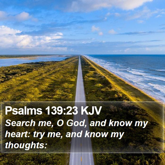 Psalms 139:23 KJV Bible Study