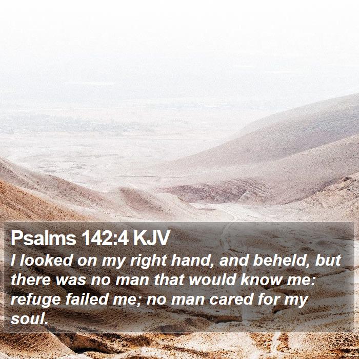 Psalms 142:4 KJV Bible Study