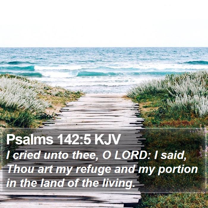 Psalms 142:5 KJV Bible Study