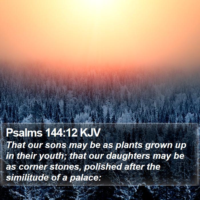 Psalms 144:12 KJV Bible Study