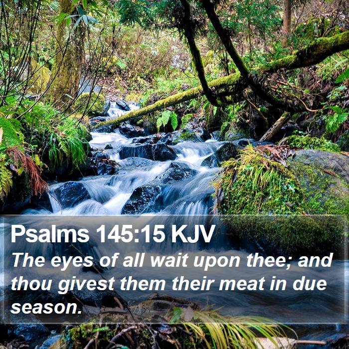 Psalms 145:15 KJV Bible Study