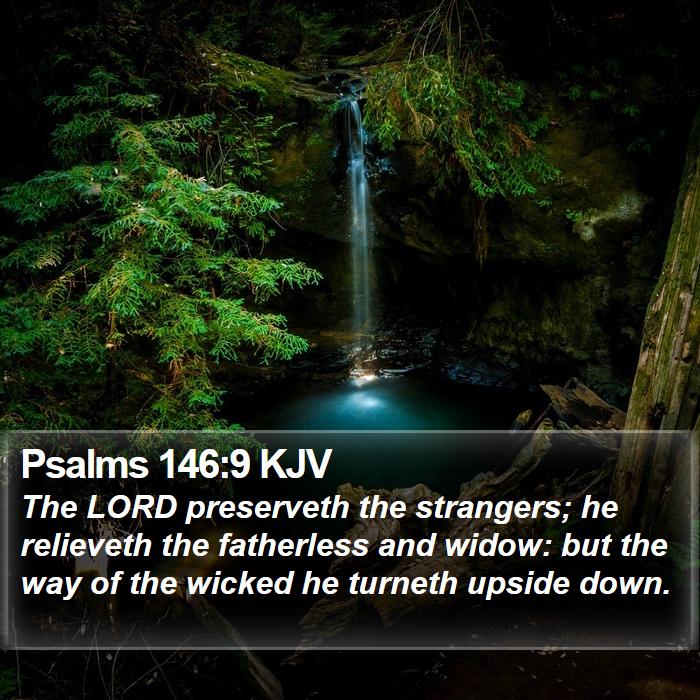 Psalms 146:9 KJV Bible Study