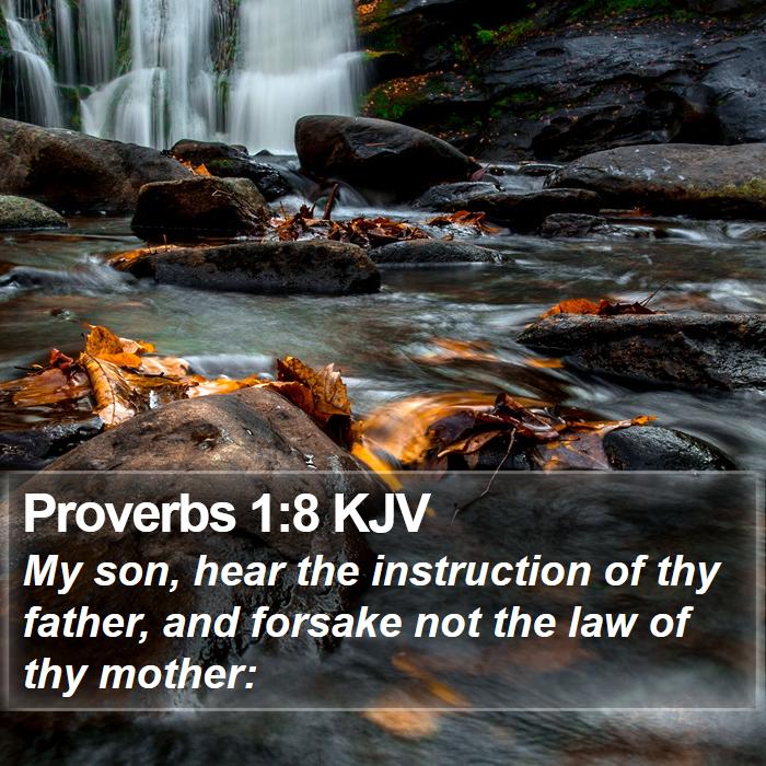 Proverbs 1:8 KJV Bible Study