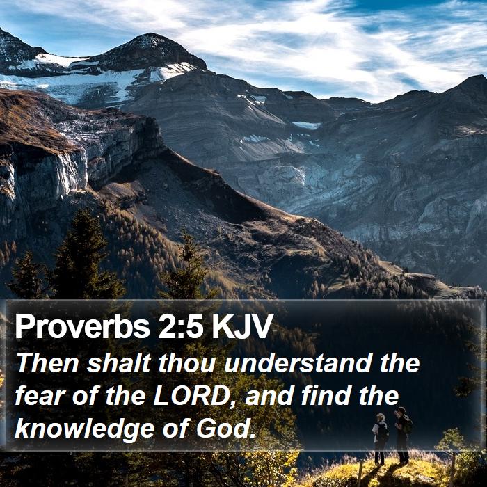 Proverbs 2:5 KJV Bible Study