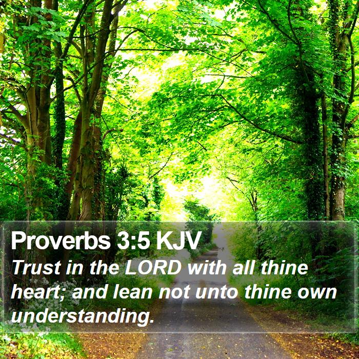 Proverbs 3:5 KJV Bible Study