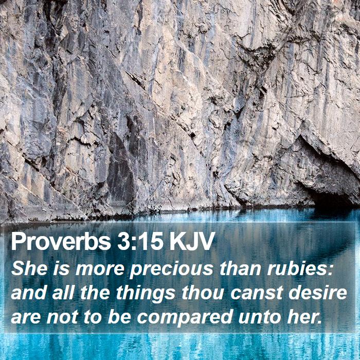 Proverbs 3:15 KJV Bible Study